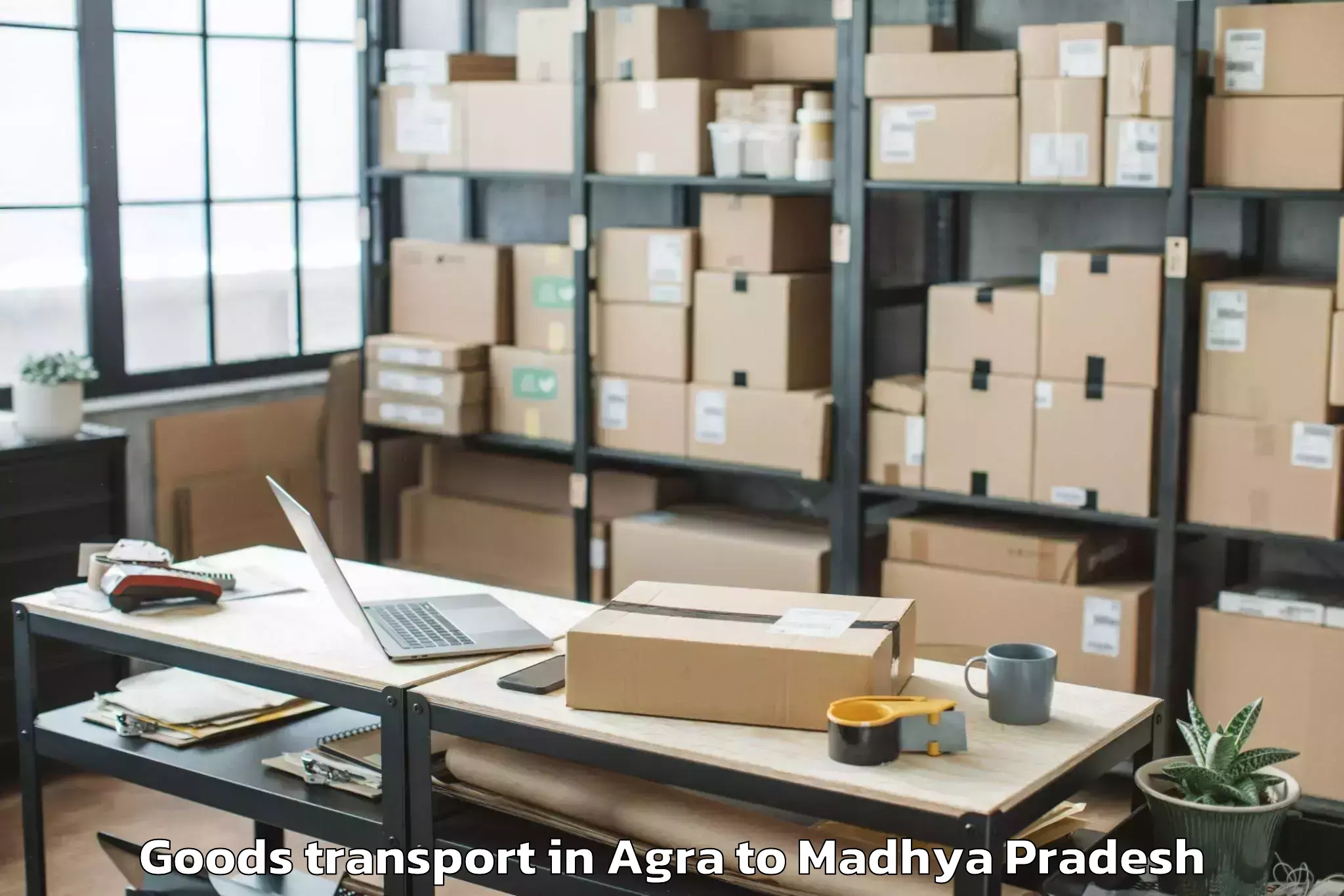 Discover Agra to Datia Goods Transport